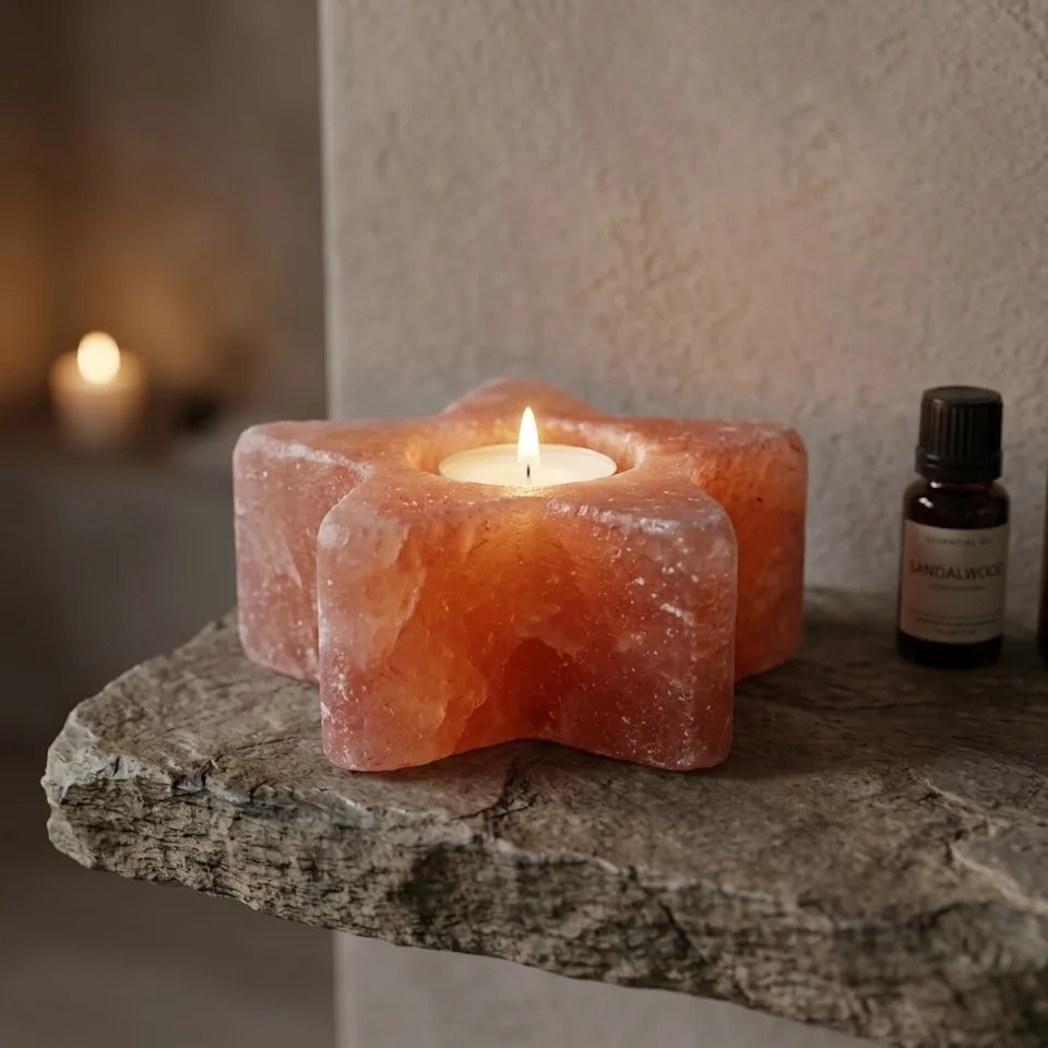 Salt T-Light Candle Holder – Star - View 4