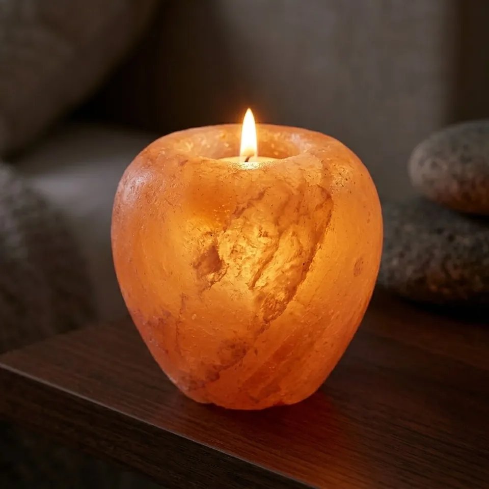 Salt T-Light Candle Holder – Apple