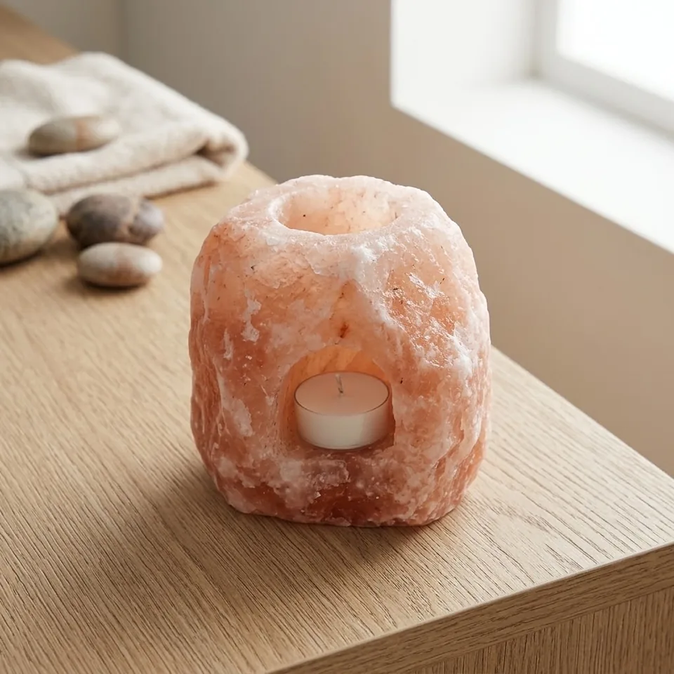 Salt T-Light Candle Holder – Natural - View 4