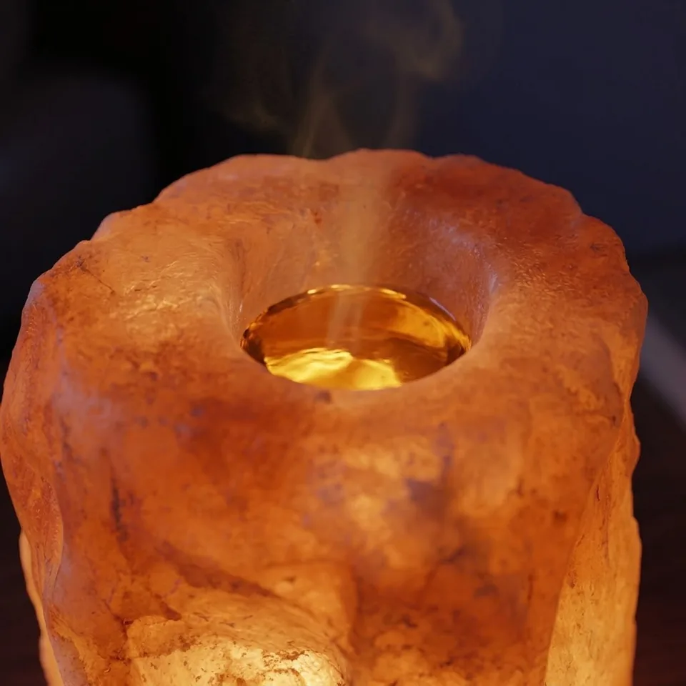 Salt T-Light Candle Holder – Natural Aroma Diffuser