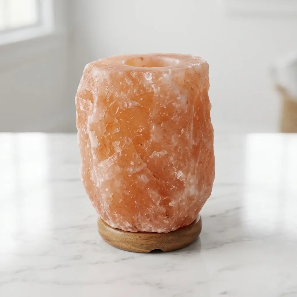 Salt T-Light Candle Holder – Natural Aroma Diffuser - View 4