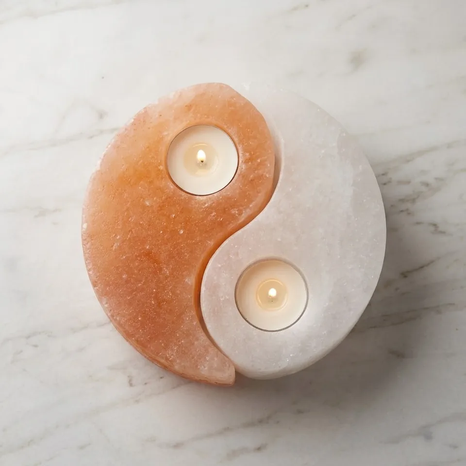 Salt T-Light Candle Holder – Yang