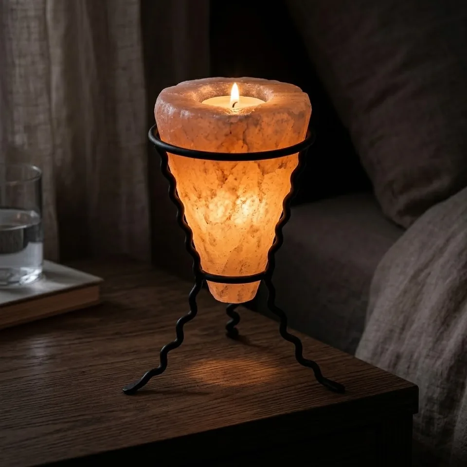 Salt T-Light Candle Holder – Iron Stand #D (4"×4"×5" , 1.5 kg , 12 pcs) (PMTL-1565) - Day Lifestyle