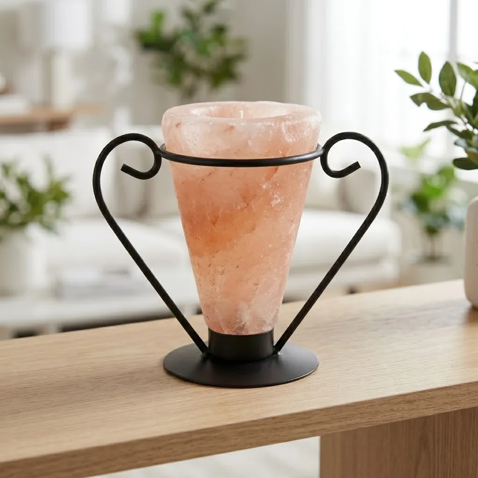 Salt T-Light Candle Holder – Iron Stand #D (4"×4"×5" , 1.5 kg , 12 pcs) (PMTL-1566) - Night Glow