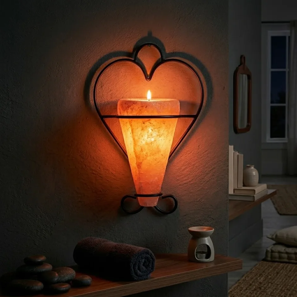 Salt T-Light Candle Holder – Iron Wall Haging