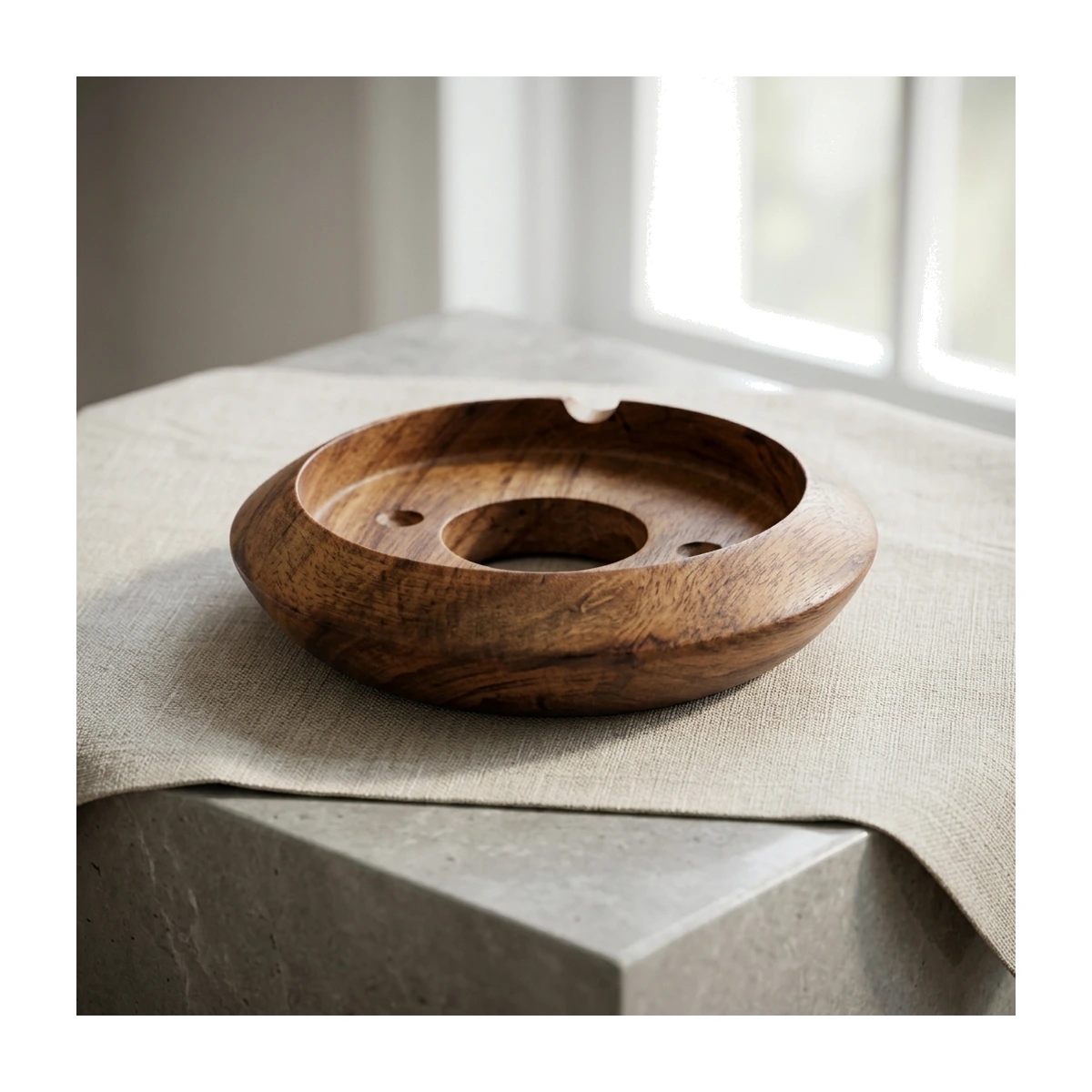Wooden Base – Tapered Natural Wood Base (RG136)