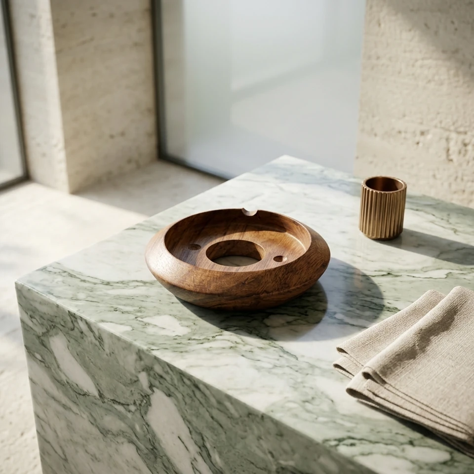 Polished Natural Wood Base - RG136 - Item RG136