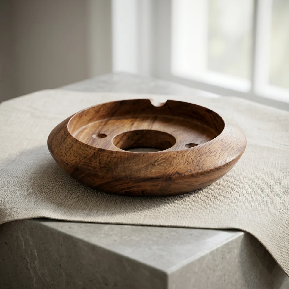 Polished Natural Wood Base - RG136 - Night Glow