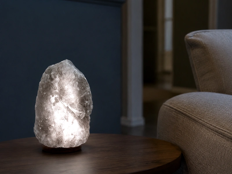 USB Mini Salt Lamp — Grey