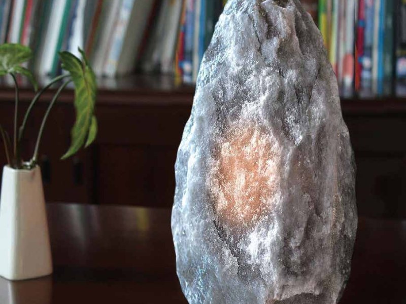 Gray Salt Lamp