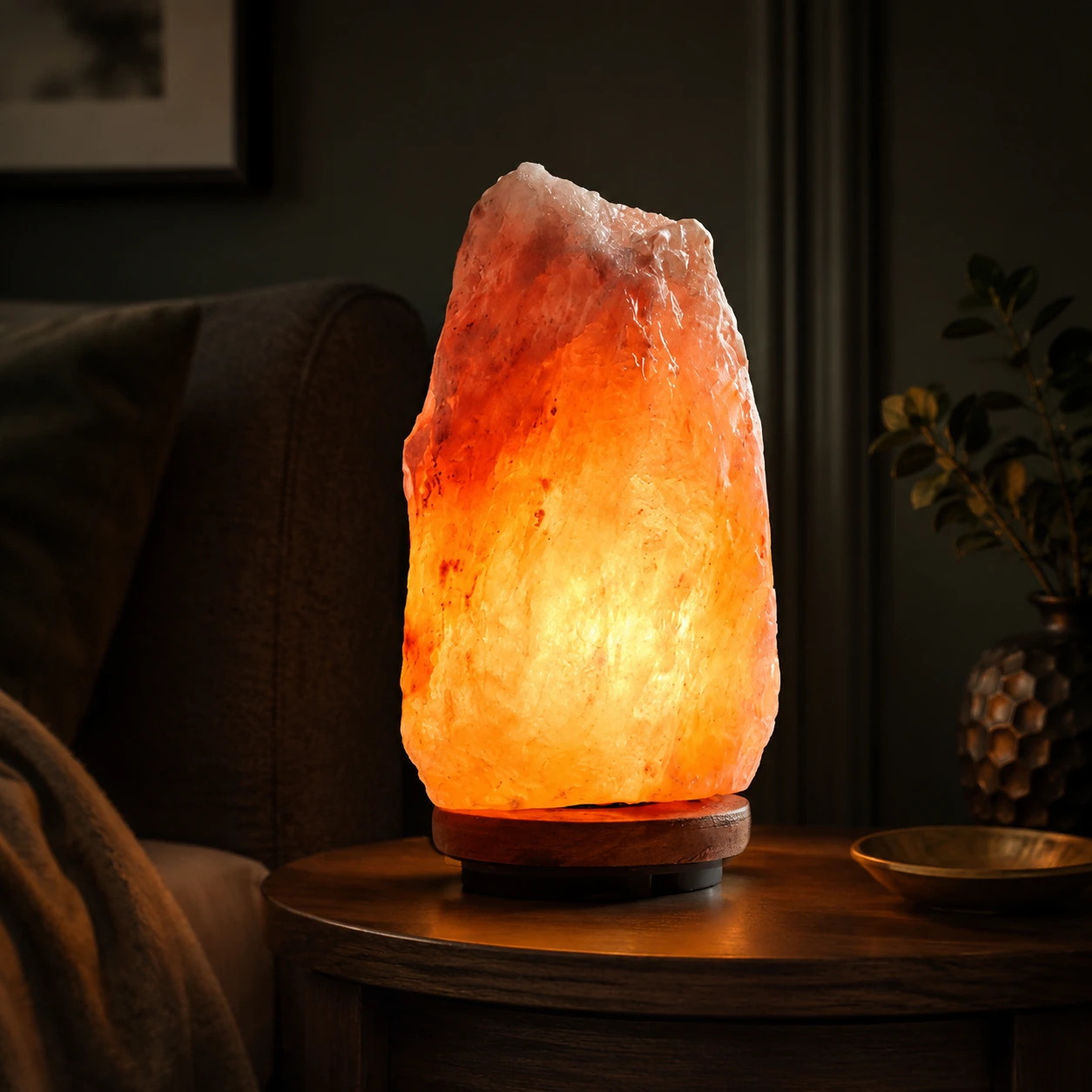 Natural Shape Himalayan Salt Lamp – Pink - Night Glow