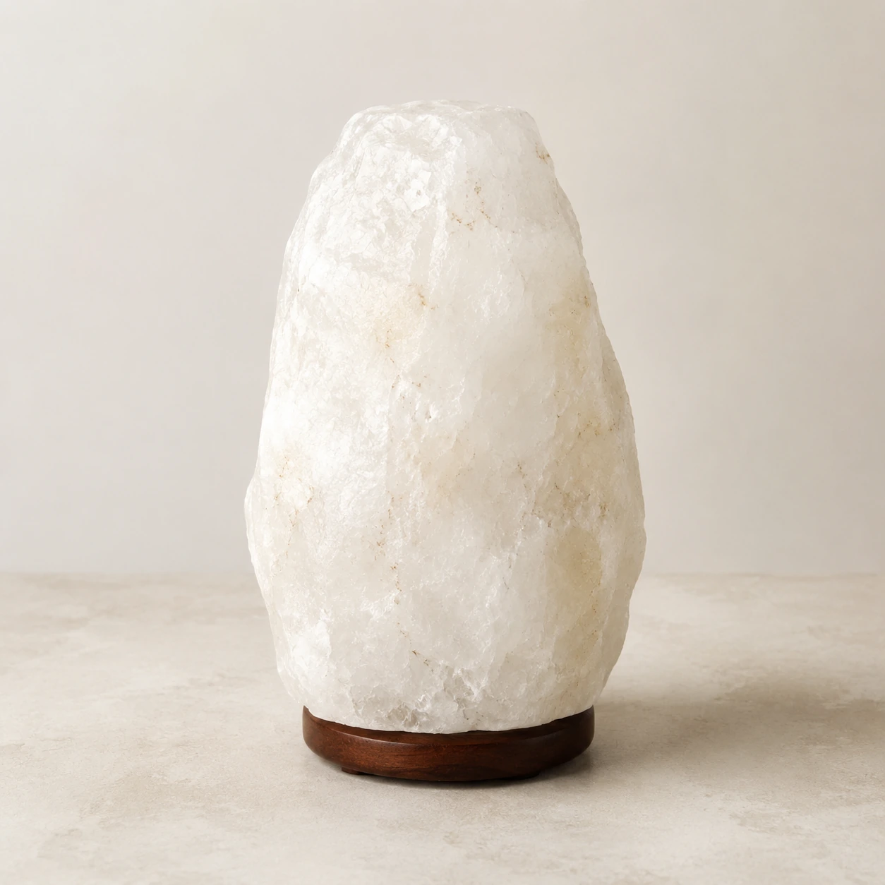 Natural Shape Himalayan Salt Lamp – White